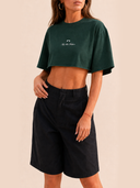 SLS Crop Tee – Green