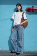 Flag Boxy Tee – Gardenia