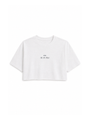SLS Crop Tee – Bright White