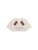 Flag Crop Tee – Gardenia