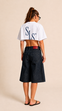 SLS Crop Tee – Bright White