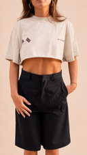 Flag Crop Tee – Gardenia
