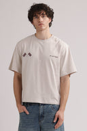 Flag Boxy Tee – Gardenia