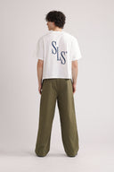 wide leg trouser - olive