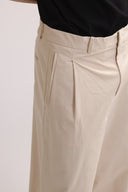 wide leg trouser - cream